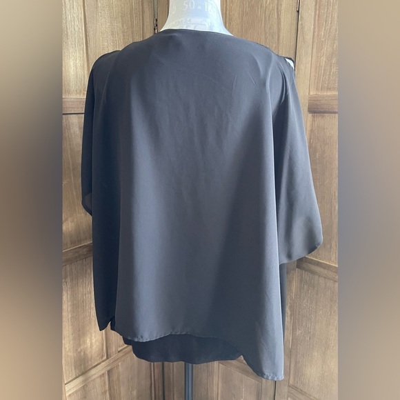 Women’s August Silk Layered Cut-out Sleeve Blouse. - Picture 4 of 5